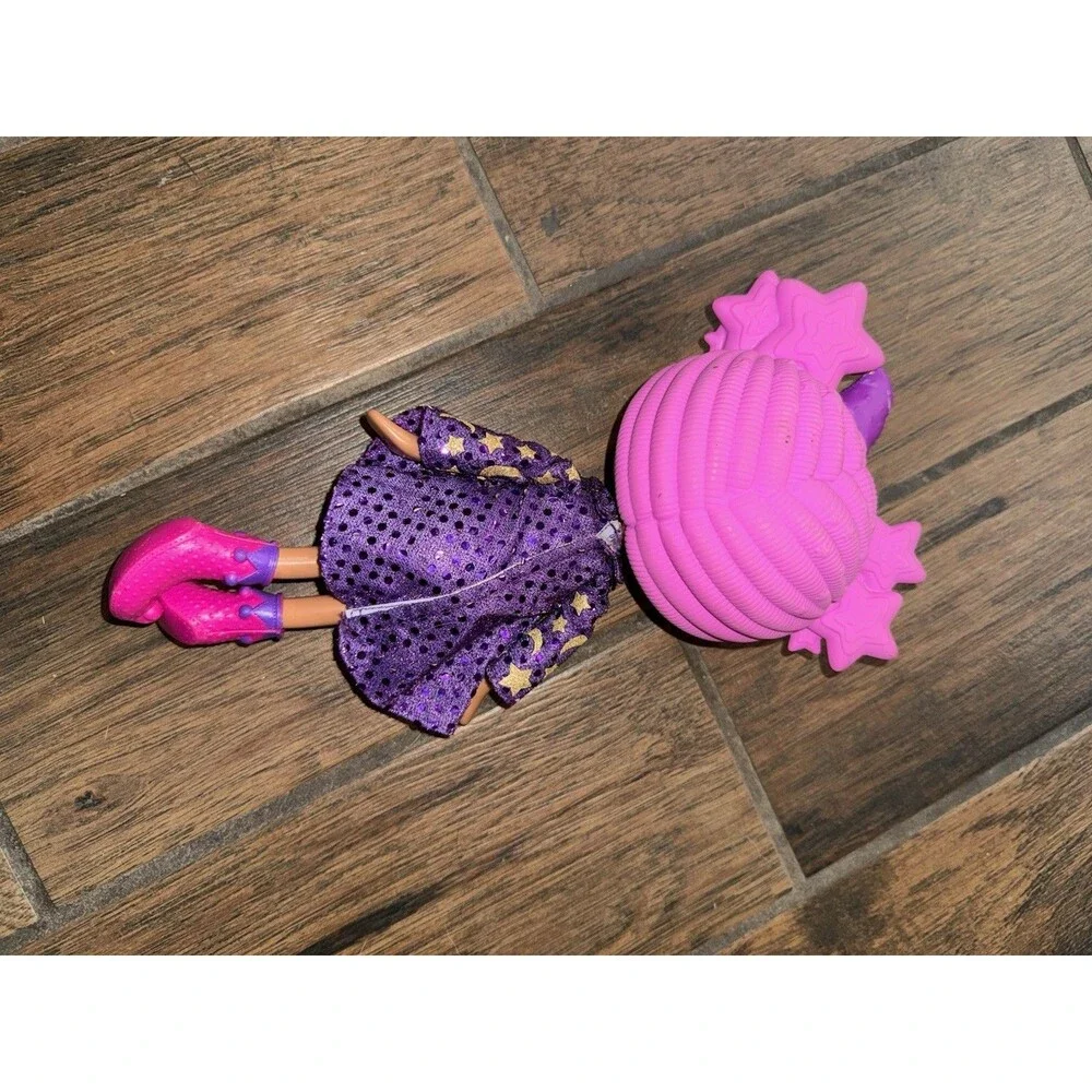 Lalaloopsy Star Magic Spells Doll Wizard Full Size 12” Pink Hair Shoes Purple